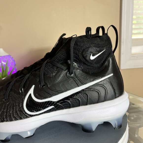 Nike Alpha Huarache NXT MCS Baseball Cleats Molded Mens Size‎ 12 Black New! - Picture 2 of 8
